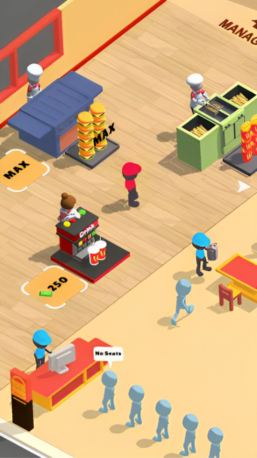 Idle Burger Restaurant Tycoon screenshot