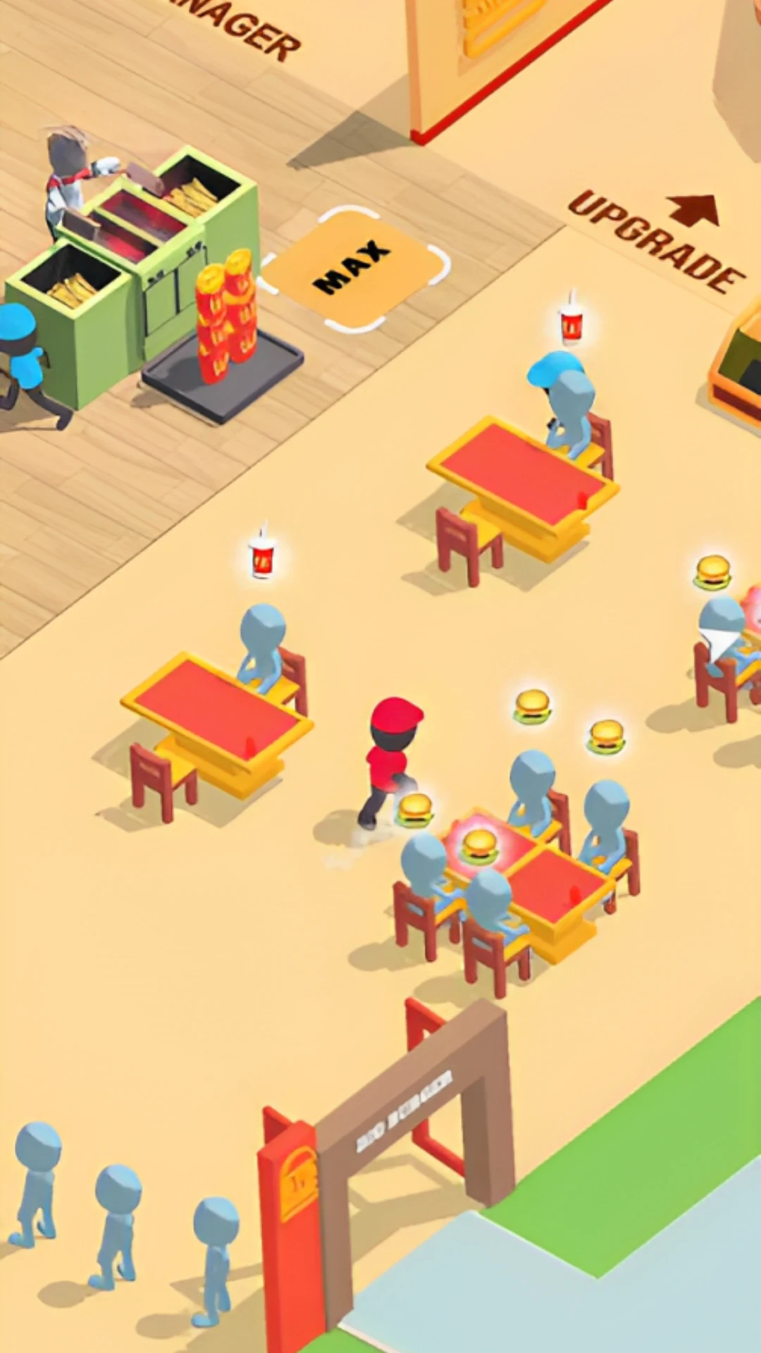 Idle Burger Restaurant Tycoon screenshot
