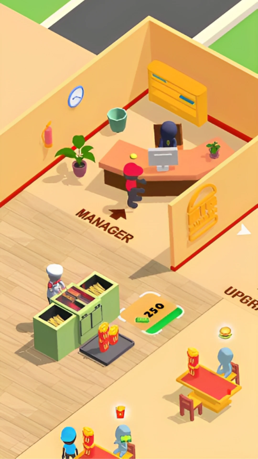Idle Burger Restaurant Tycoon screenshot